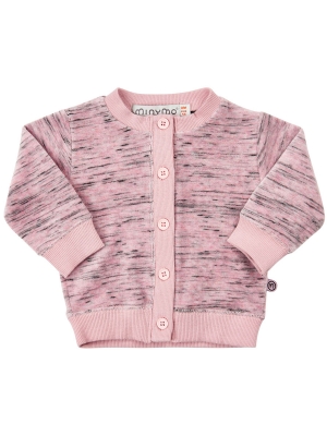 Minymo Cardigan Mo23 velour rosa 68cl