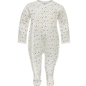 Prematur Sparkdrkt med  fot / Pyjamas 44 cl - Prickig