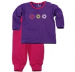 Pyjamas Vera 2-delad lila m blommor