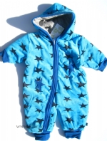 Overall Elmer velour turkos m stj�rnor