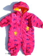 Overall Elmer velour cerise m stj�rnor
