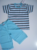 Pyjamas Velin kort �rm o ben randig/turk