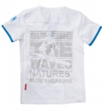 Name it T-shirt Ekologisk Sun vit tryck