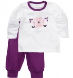 Name it Pyjamas Vera vit tr�ja/lila byxa