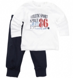 Name it Pyjamas Velin vit m tryck/marin