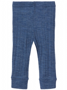 NBMWANG WOOL NEEDLE LONGJOHN NOOS BLÅ