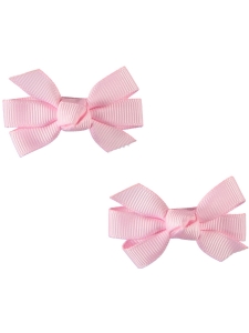 Hårspänne Mini Rosett Rosa 2-pack