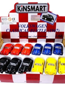 Mini Folkabil i metall - Classic Volkswagen Beetle...