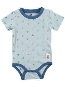 Small Rags Kortärmad Body Flygplan OEKO-TEX