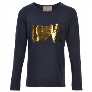 Creamie LS Top Love - Vändbara paljetter