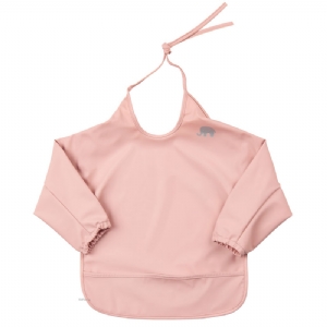 Celavi PU-Förkläde/Haklapp Ficka o Ärmar Rosa