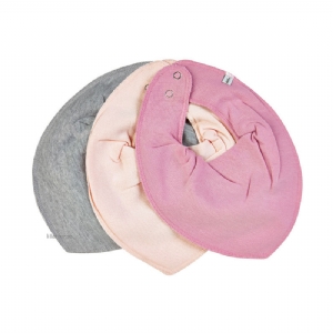 Pippi Bib / Dregglis 3-pack Rosa EKO