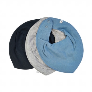 Pippi Bib / Dregglis 3-pack Blå EKO