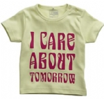 T-shirt Positive Ekologisk gr�n I care