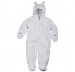 Overall Ulv vit teddy m fot
