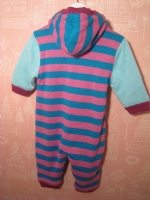 Stickad overall Duddi rosarandig